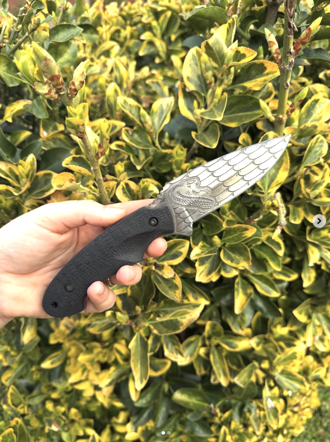 Viper/ scale work — hand engraved by Legacy Engravings