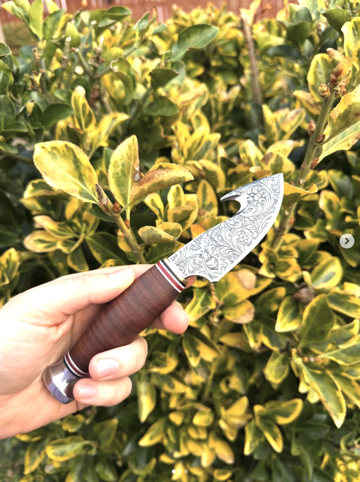 Trail Skinner — hand engraved by Legacy Engravings